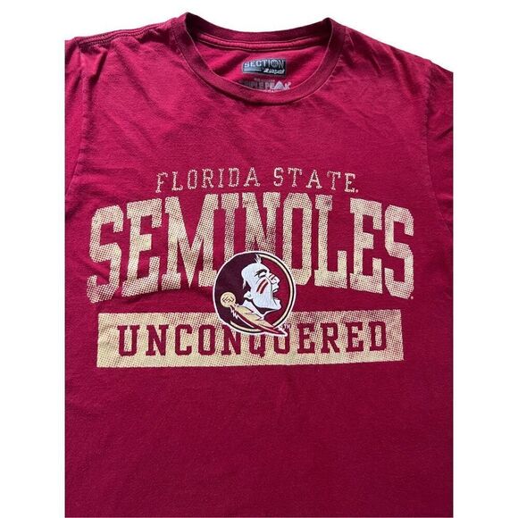 FSU FLORIDA STATE UNIVERSITY SEMINOLES UNCONQUERED T Shirt size M - Picture 1 of 7